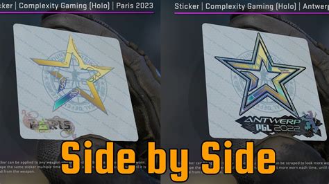 Csgo Complexity Sticker Comparison Antwerp Vs Paris Major Youtube