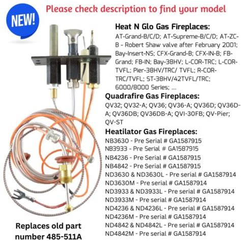 Buy Lp Propane Gas Pilot For Heatilator Heat N Glo Quadrafire