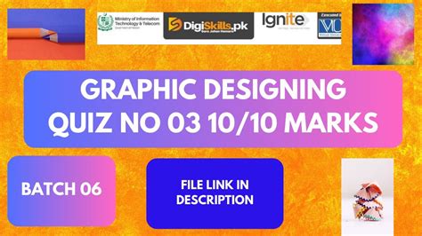 Graphic Design Quiz 3 Batch 6 Digiskills Solution Of Quiz 03 Graphic