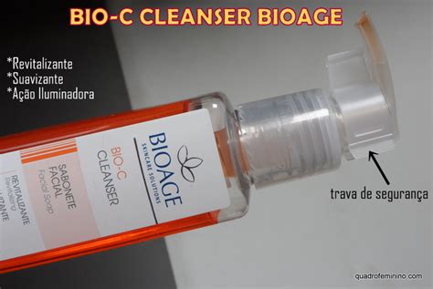 Sabonte L Quido Facial Bioage Bio C Cleanser Quadro Feminino