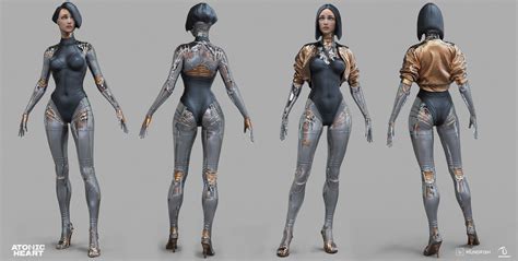 Left-Right concept art., Oleg Aleinikov | Cyberpunk girl, Concept art, Concept art characters