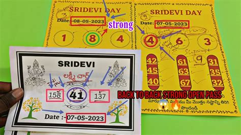 SRIDEVI DAY MATKA TODAY 08 05 2023 SRIDEVI STTA RESULTS TODAY 100