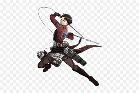 Eren Yeager Striking Attack On Titan Levi Pose Hd Png Download Vhv