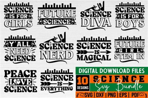 26 Science Lab Svg Bundle Designs & Graphics