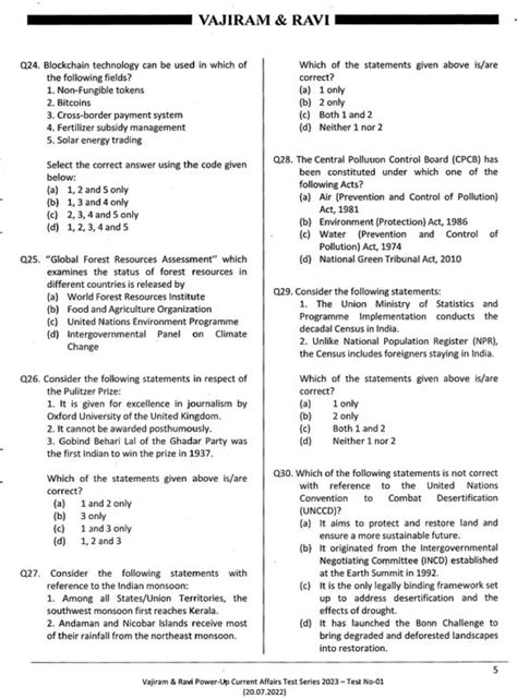 Vajiram And Ravi Powerup Gs And Current Affairs Pt Test Series