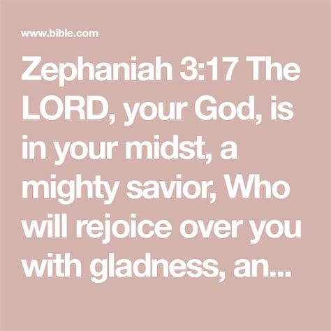 Zephaniah The Lord Your God Is In Your Midst A Mighty Savior