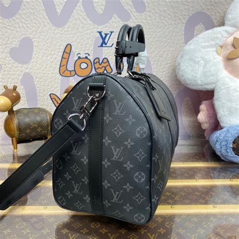 Louis Vuitton Monogram Eclipse Keepall Bandouliere 45