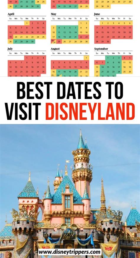 Best Dates To Visit Disneyland California Disneyland Crowd Calendar Best Time To Go In 2020