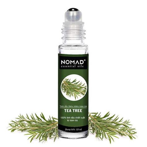 Tinh D U D Ng L N Tr M Tr Nomad Tea Tree Essential Oil Roll On Ml