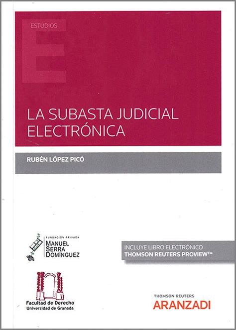 Librería Dykinson La subasta judicial electrónica López Picó Rubén