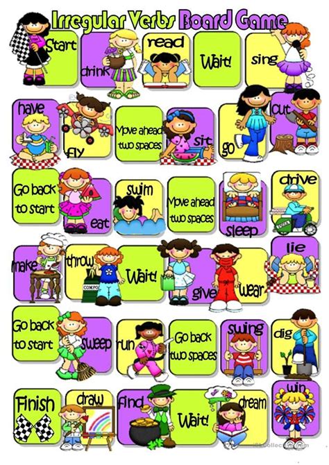 Regular And Irregular Verbs Game Print And Digital The Teacher