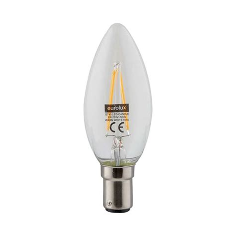 Eurolux Led Filament Candle B W Warm White Shop Today Get It