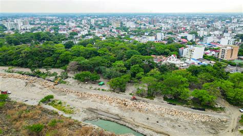 Avanza en un 70 la obra de protección en el río Cravo Sur frente a