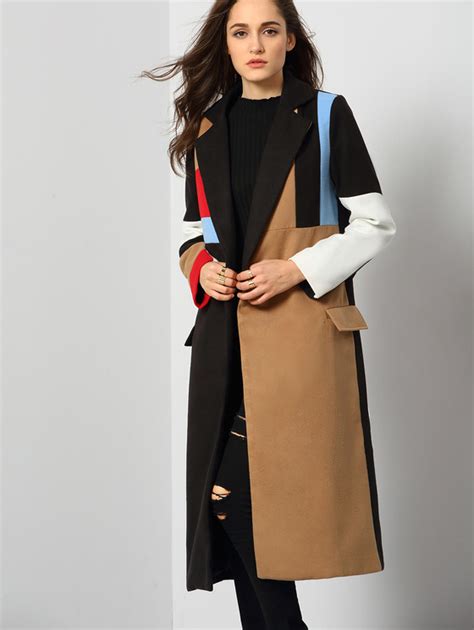 Color Block Trench Coat Wardrobemag