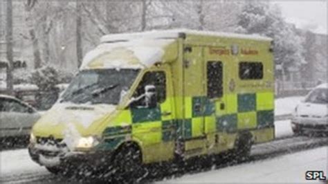 Snow Adds To Nhs Winter Pressures Bbc News