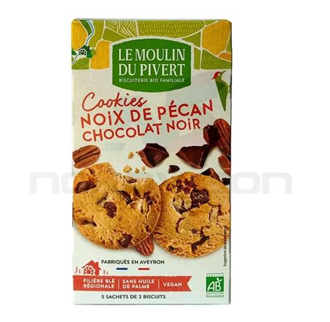 Le Moulin Du Pivert Cookies Noix De Pecan Chocolat Noir