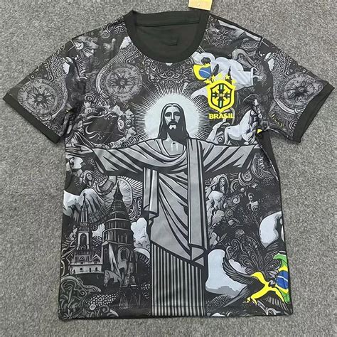 2024 2025 BRAZILS Soccer Jerseys Christ The Redeemer Kit Special