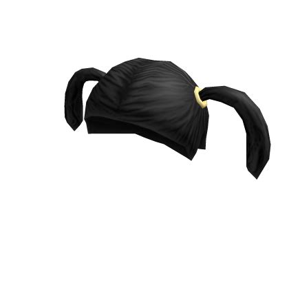 Black Pigtails Roblox ID Code