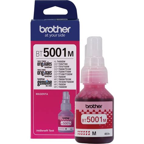 Tinta Brother BT5001M Magenta 48 8mL Qualidade E Durabilidade