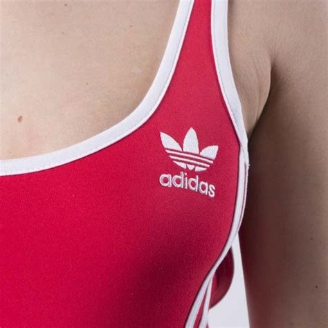 Adidas Originals Swimsuit 3 Stripes Body Red Ce5601