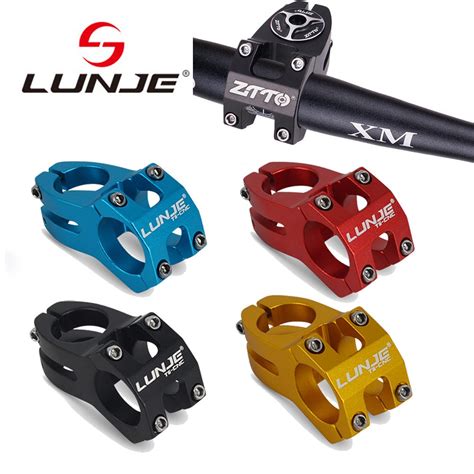 LUNJE Bike Stem Bicycle Aluminium Alloy MTB Mountain Bike Handlebar