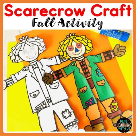 Fall Scarecrow Craft Autumn Craft Activity Seasonal Craft Made By