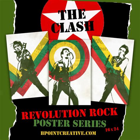 Revolution Rock Poster Series The Clash Poster Collection All Etsy