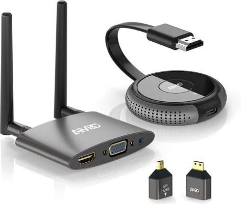 Aimibo Wireless Hdmi Transmitter And Receiver 4kdual Screens Hdmi And Vga Live Casting 5g Video