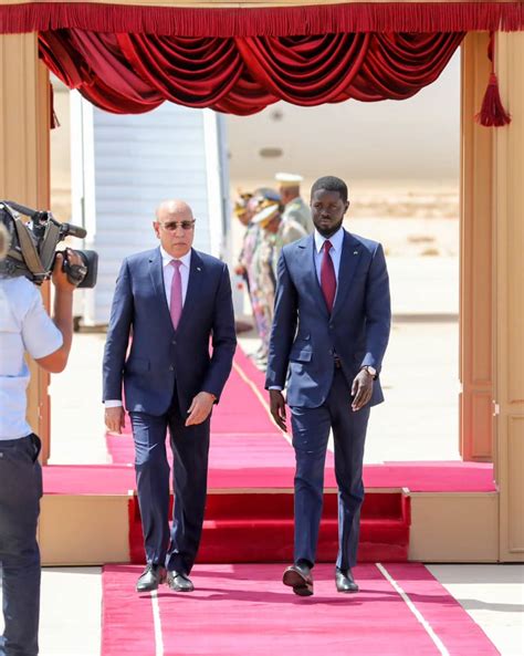 Mauritanie Première Visite Officielle Du Président Bassirou Diomaye