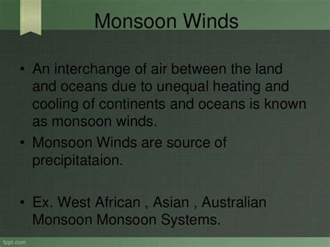 Monsoon Winds