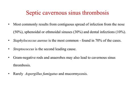 Cavernous sinus thrombosis.pdf ppt | PPT