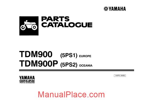 Yamaha Tdm900 Parts Catalogue – Service Manual Download Marketplace