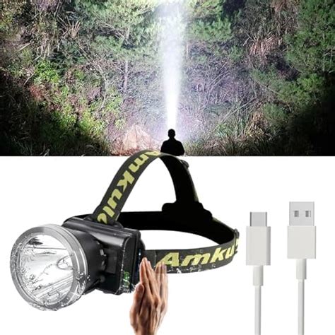 Odear Bright Headlamp Rechargeable Led Torch For Miningcamping Hiking