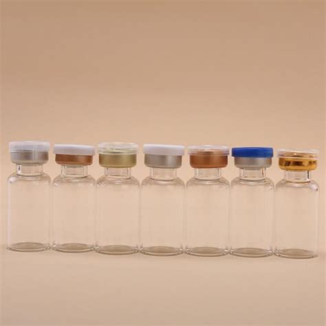 Ml Clear Injection Glass Vial With Center Flip Off Cap Cc