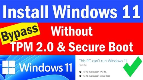 How To Install Windows 11 Without TPM 2 0 And Secure Boot Install