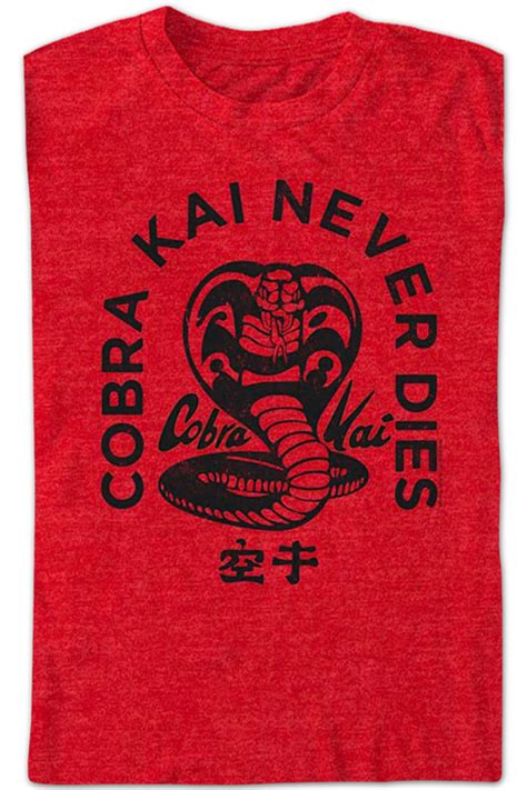 Vintage Cobra Kai Never Dies T Shirt