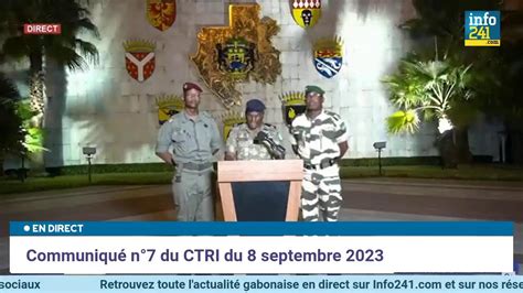 Communiqué n7 du CTRI du 8 septembre 2023 YouTube