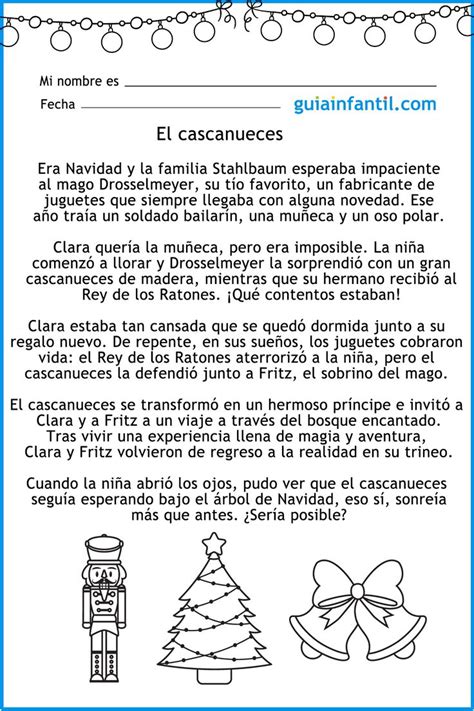 El cascanueces Cuentos de Navidad para niños Lecturas de navidad Un