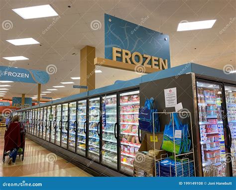 The Frozen Foods Aisle Of A Schnucks Grocery Store Editorial Image