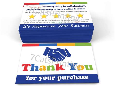 For Ebay Sellers Thank You Cards Or Etsy Sellers Etsy