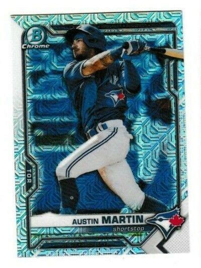 2021 Bowman Chrome Mega AUSTIN MARTIN Mojo Refractor Prospect Card BCP