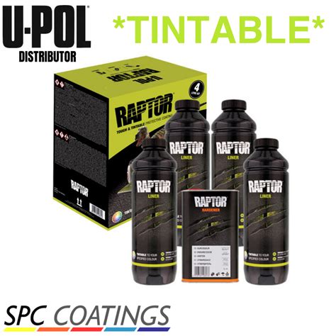 RAPTOR TINTABLE UPOL 4L KIT Bed Liner TOUGH COATING U POL NEW SPC