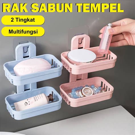 Jual Master Belanja Tempat Sabun Batang Tempel Dinding Tanpa Paku Rak