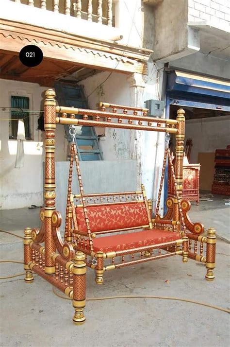 Modern Indian Wooden Swings Jhula Hand Carving At Rs 35000 Piece In