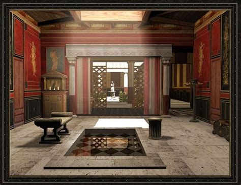 Digital Reconstruction Of A Roman Domuss Atrium Roman House Ancient