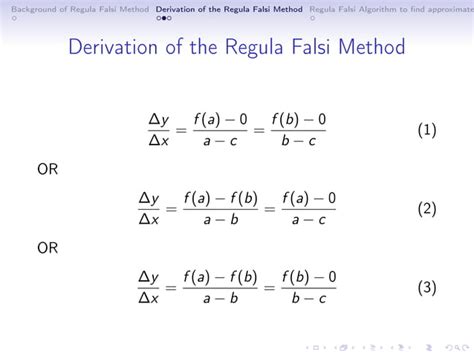 Regula Falsi False Position Method