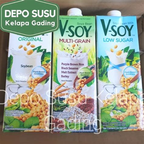 Jual Vsoy Susu Kedelai Original Multi Grain V Soy Soya Milk 1 Liter