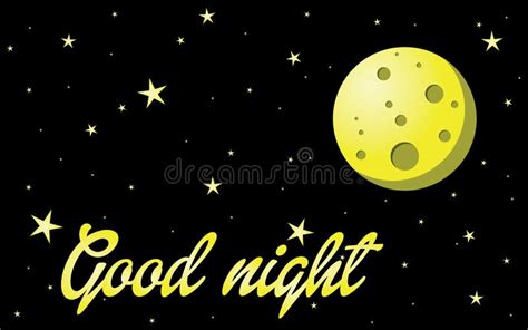 Good night stock vector. Illustration of background, starry - 82709899