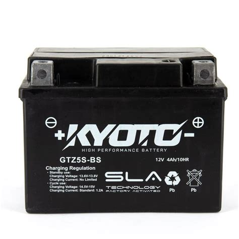 BATTERIE MOTO KYOTO SLA YTZ5S BS 12V 4AH 55A Batteries Motos