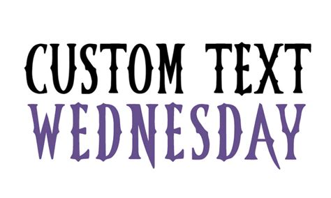 Free Wednesday Font Mockofun